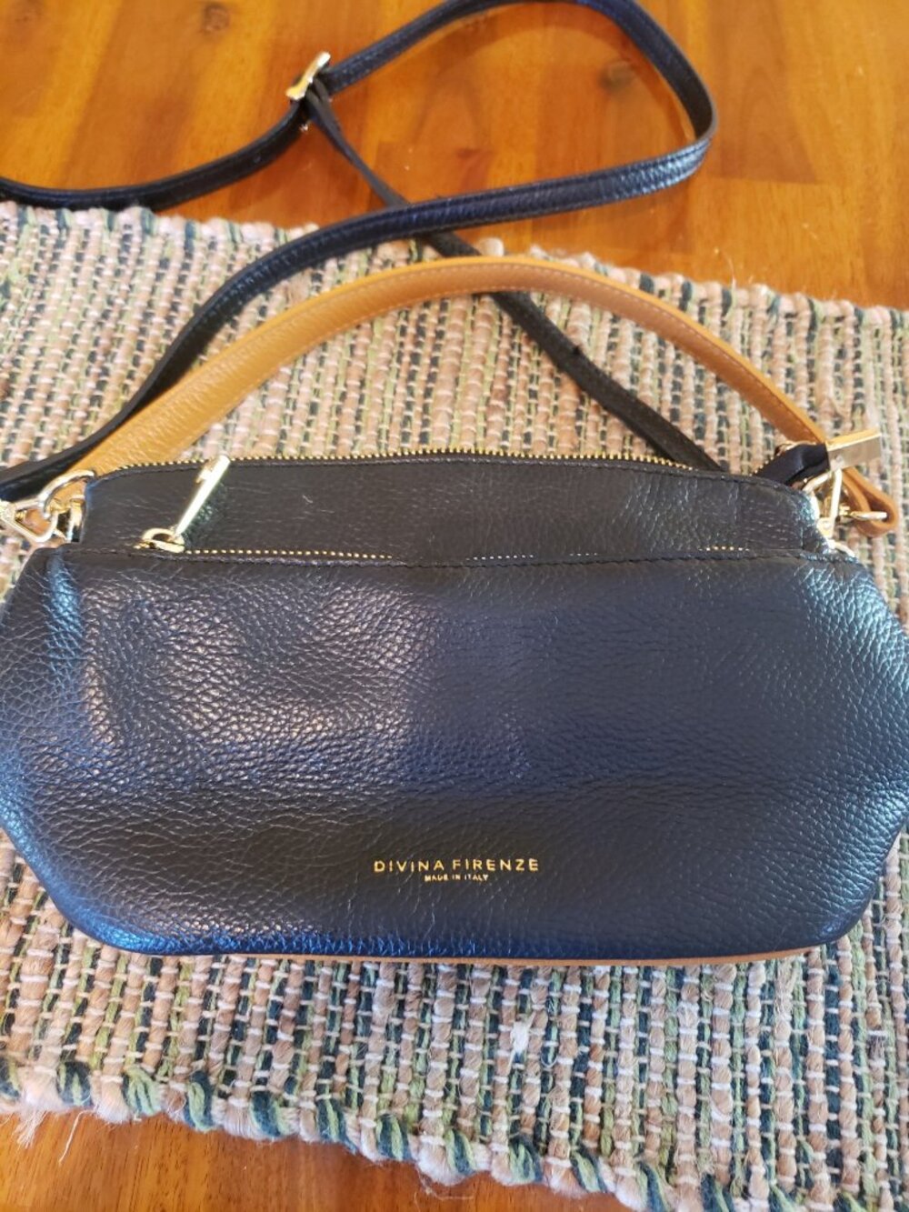 DIVINA FIRENZE ITALY LILLA GENUINE Leather Bag Crossbody Shoulder Purse or tote